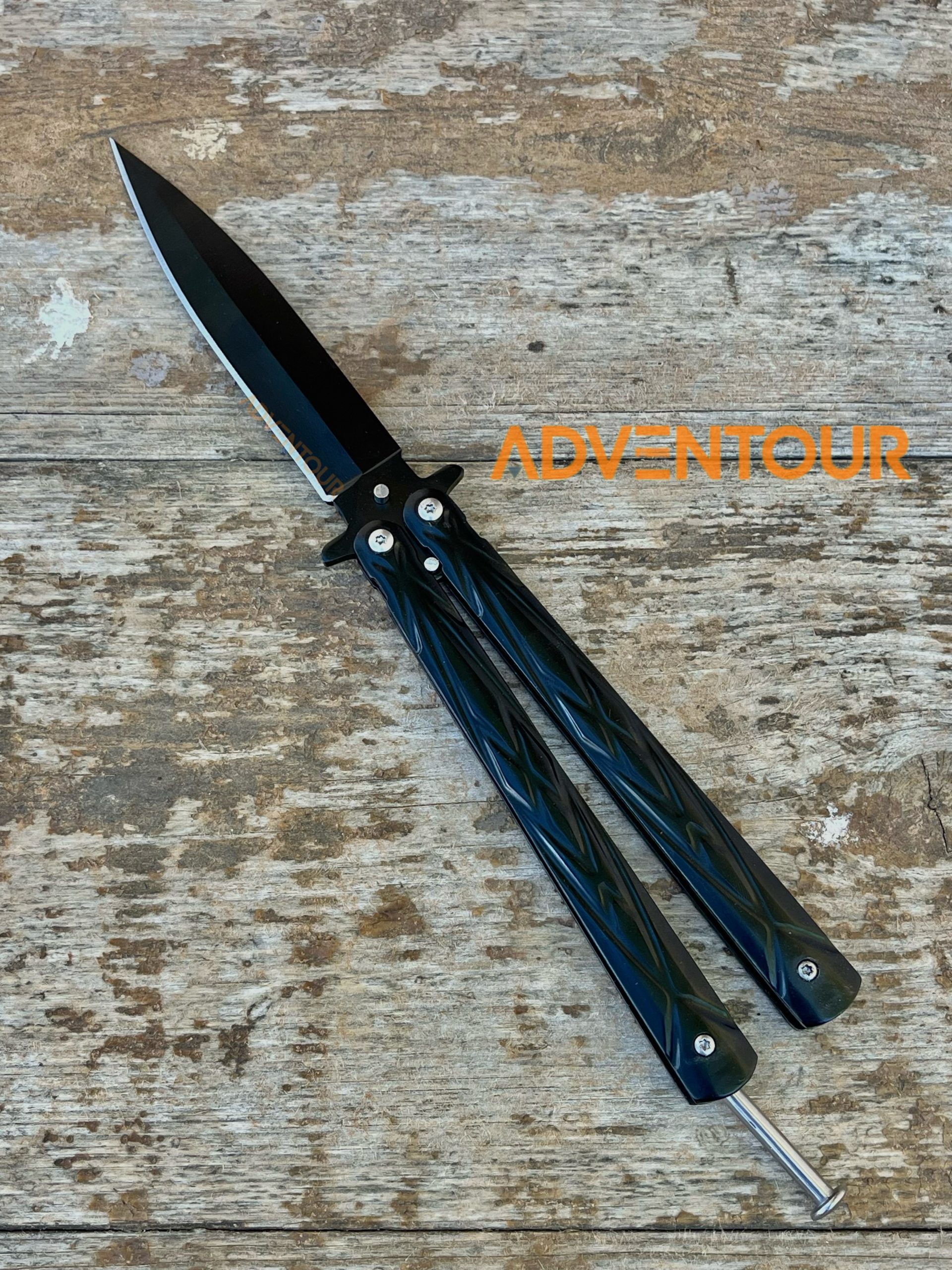 Couteau papillon noir