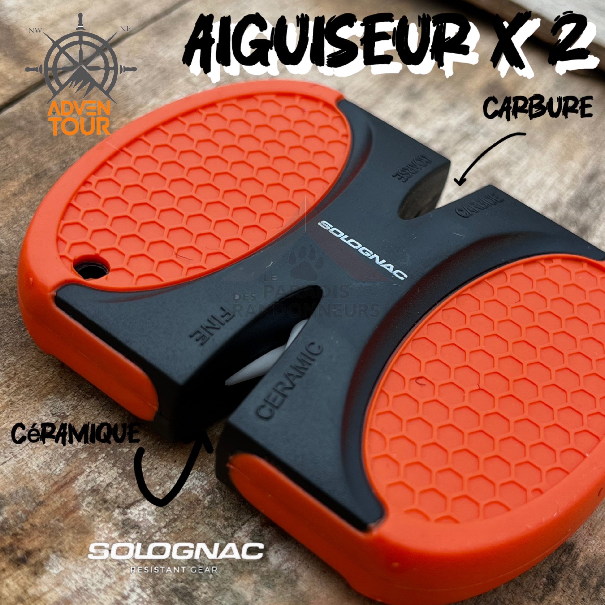 Aiguiseur rapide double côtés - الصورة 2