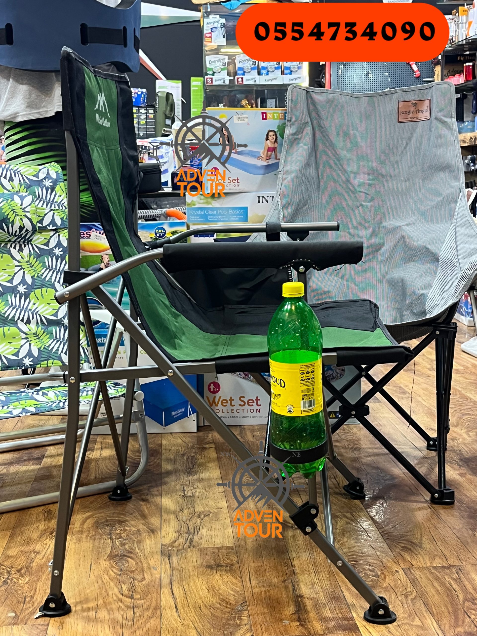 كرسي صيد وتخييم محمول – مريح، متين، وسهل الطي - الصورة 4