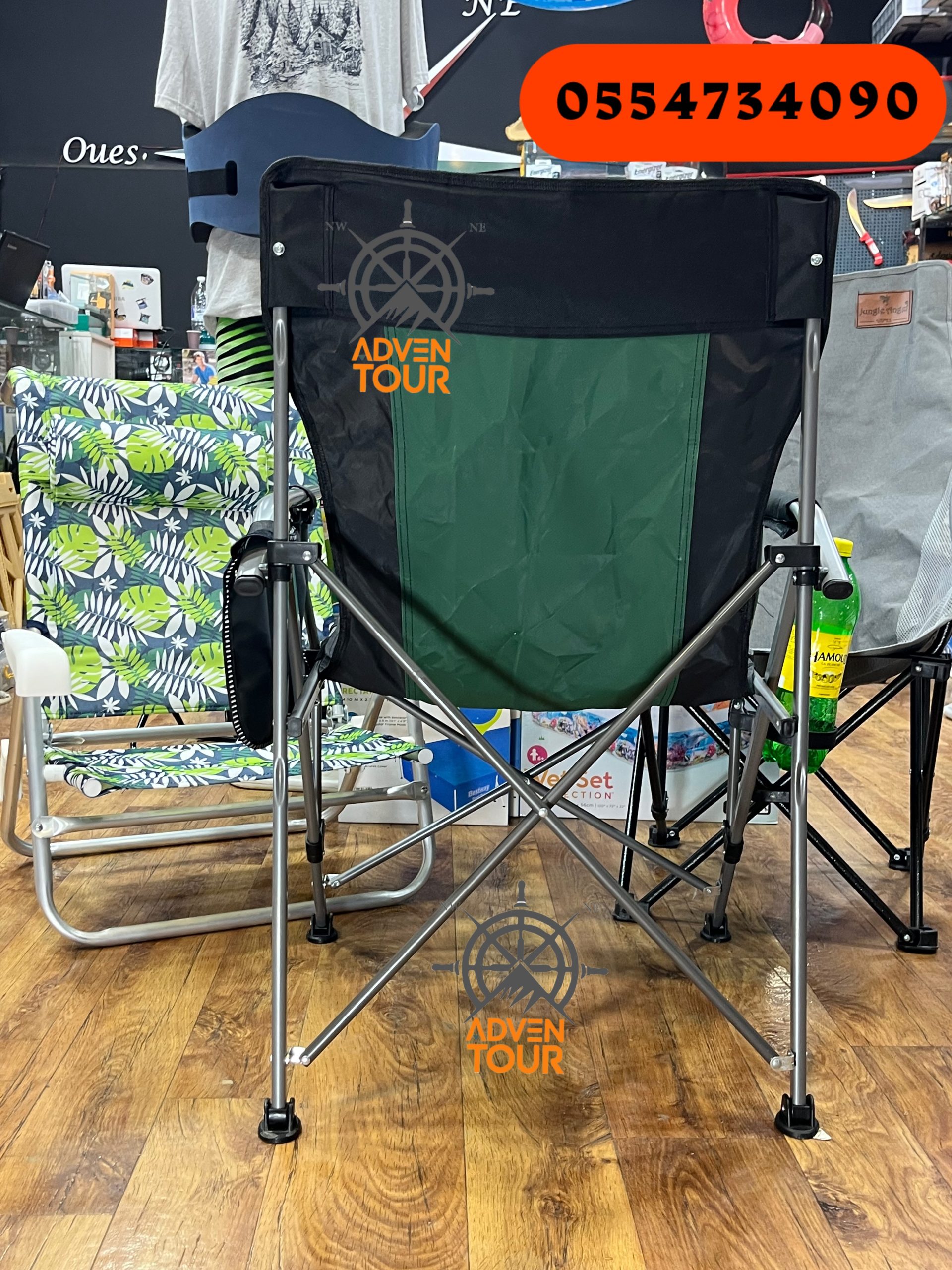 كرسي صيد وتخييم محمول – مريح، متين، وسهل الطي - الصورة 2