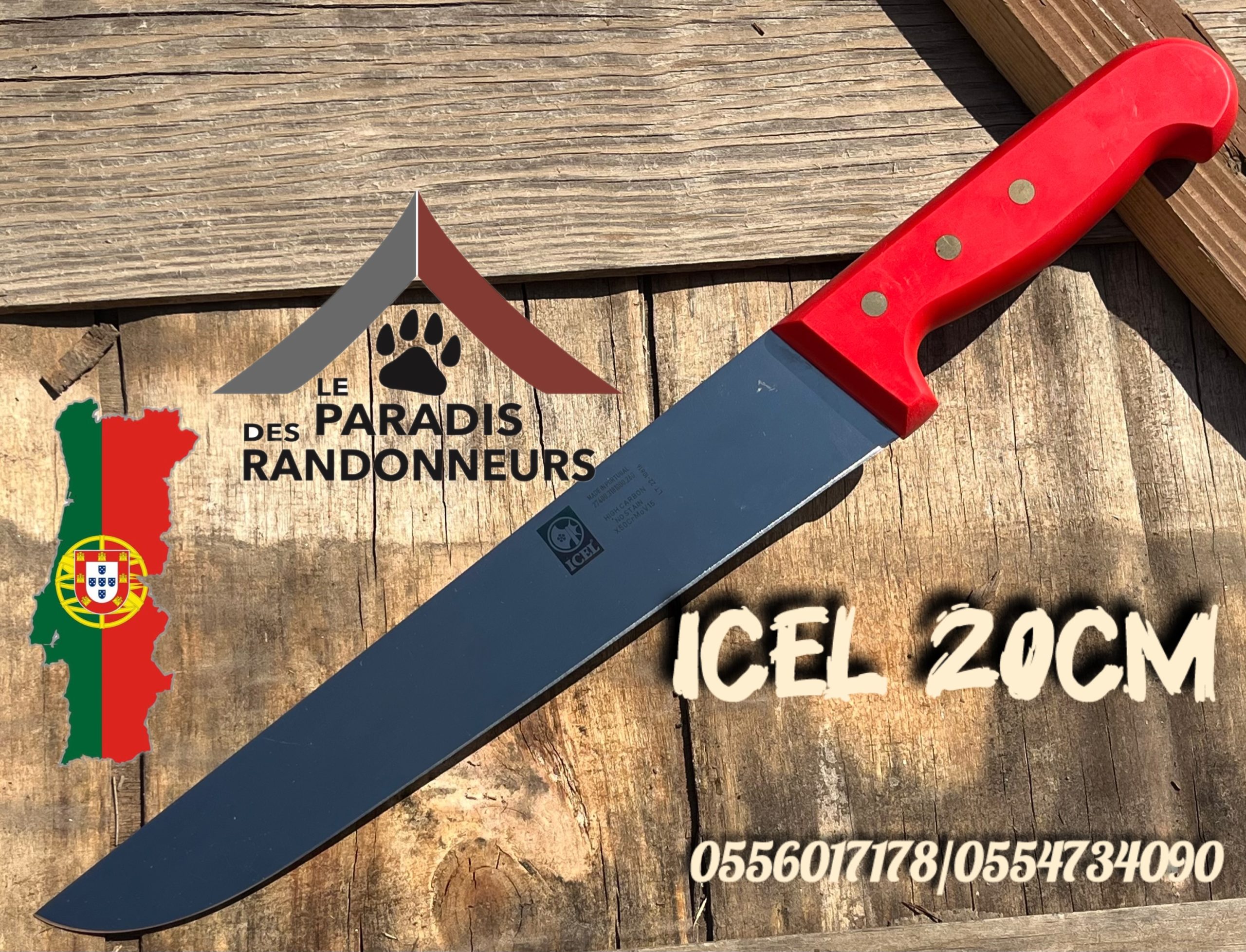 Couteau de boucher 20cm ICEL