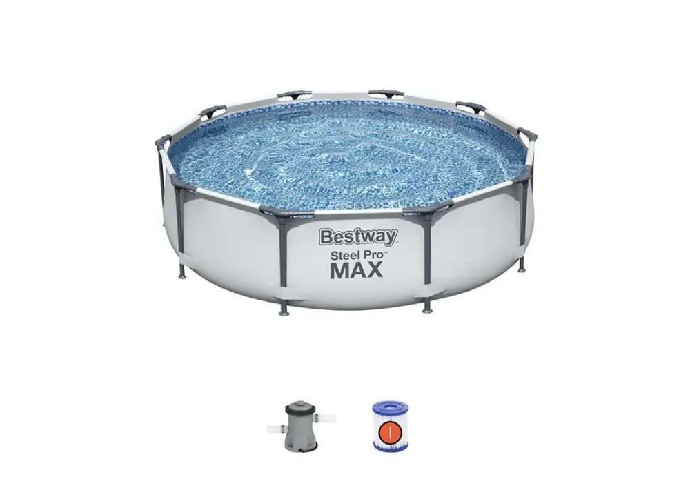 Piscine Hors Sol Ronde 305 x 76 cm Avec Pompe de Filtration Steel Pro Max Bestway | 56408 - الصورة 2
