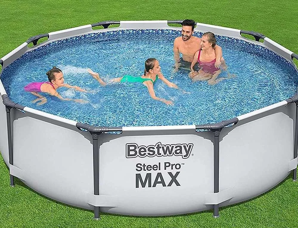 Piscine Hors Sol Ronde 305 x 76 cm Avec Pompe de Filtration Steel Pro Max Bestway | 56408
