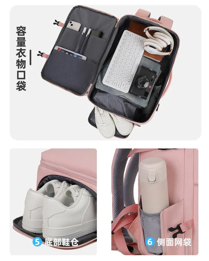 Sac à dos valise spacieux extensible 2 en 1 - الصورة 10