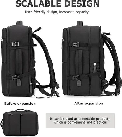 Sac à dos valise spacieux extensible 2 en 1 - الصورة 6