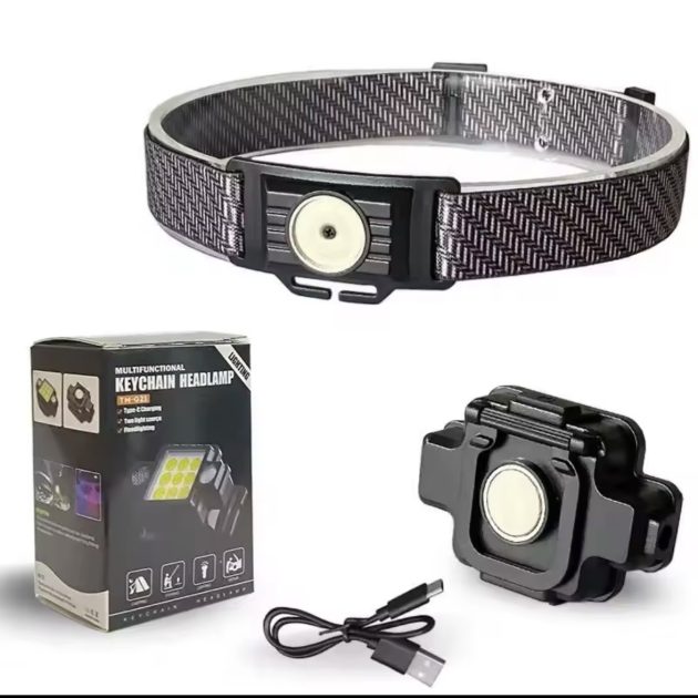 Lampe Frontale COB Rechargeable USB